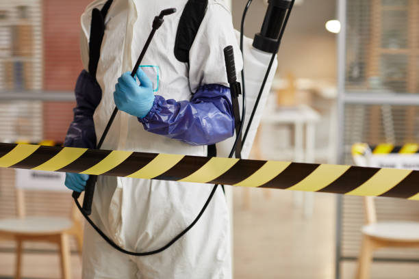 Professional Sewage Cleanup technician working in Pawnee, IL